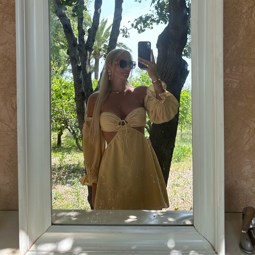 Sabo Skirt Yellow Mini Dress